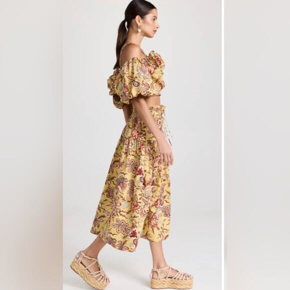 Ulla Johnson Kyra Acacia Calla Lily Midi Skirt